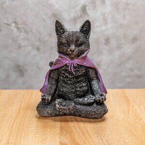 Witchy Yoga Cat Halloween Statue - Not Bundle Eligible